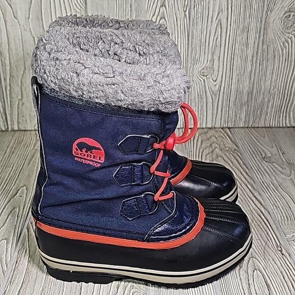 Sorel Yoot Pac Nylon Collegi N Cold Weather Snow Boots Kids Size 4 - Picture 2 of 11